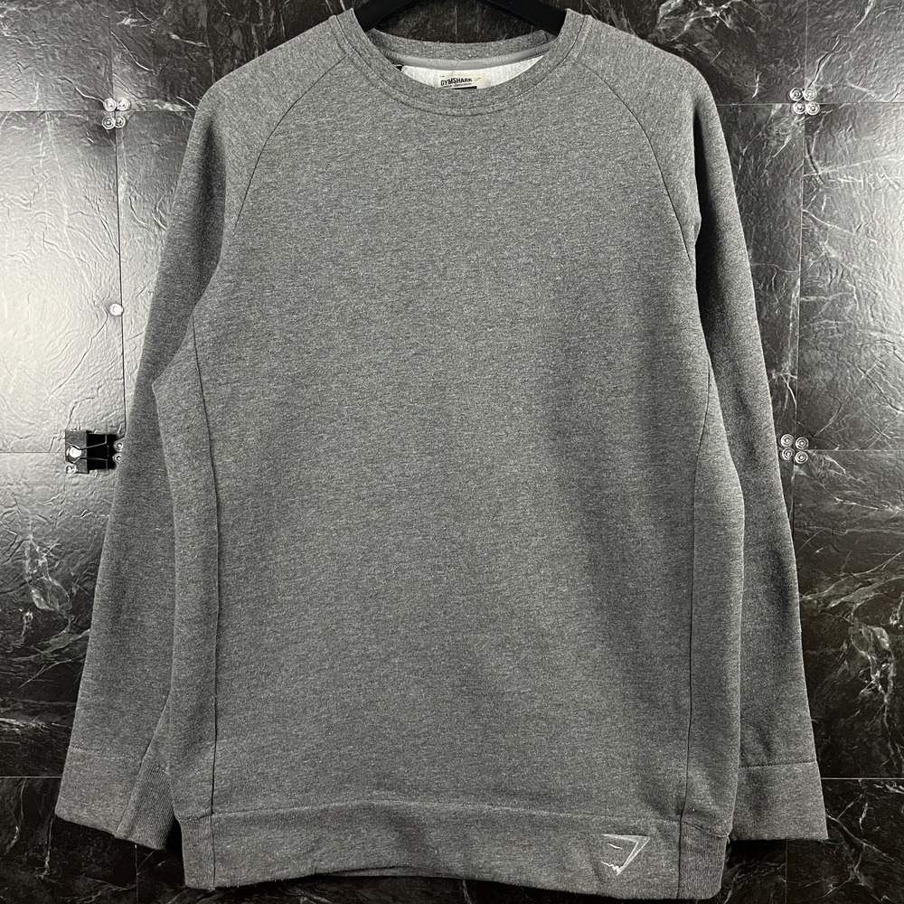 Gymshark Men's Grey Fleece Sweatshirt Medium